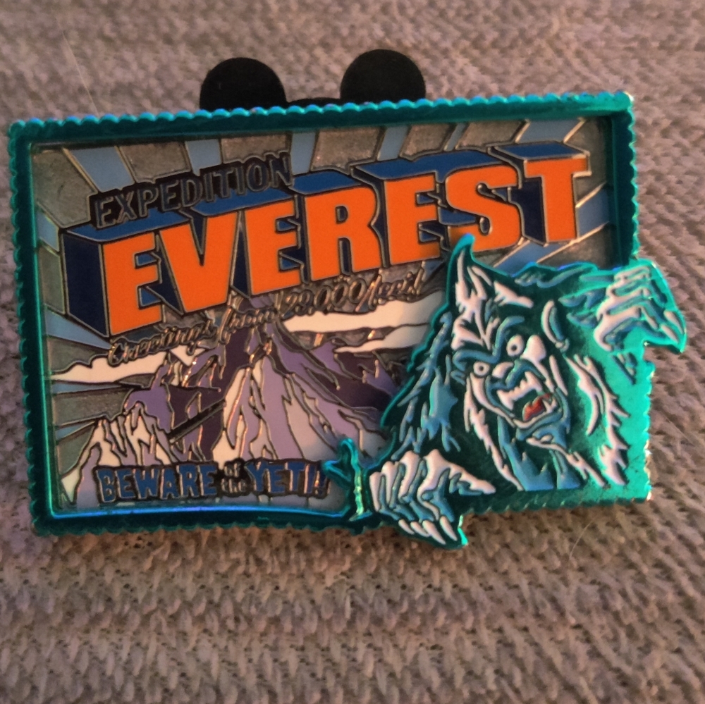 Expedition Everest WDW Beware the Yeti Disney Pin Animal Kingdom